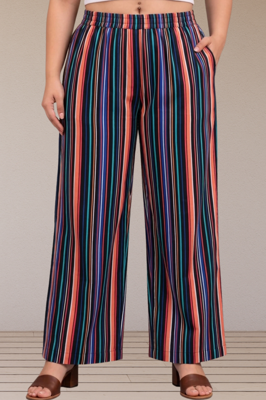 Rangrez Stripe Palazzo Pant