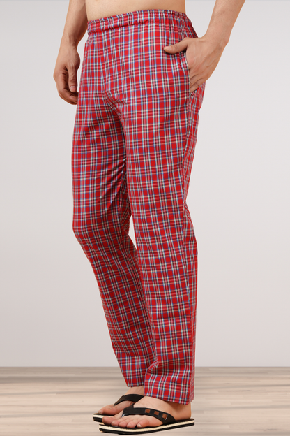 Red Currant Poplin Cotton Pajama