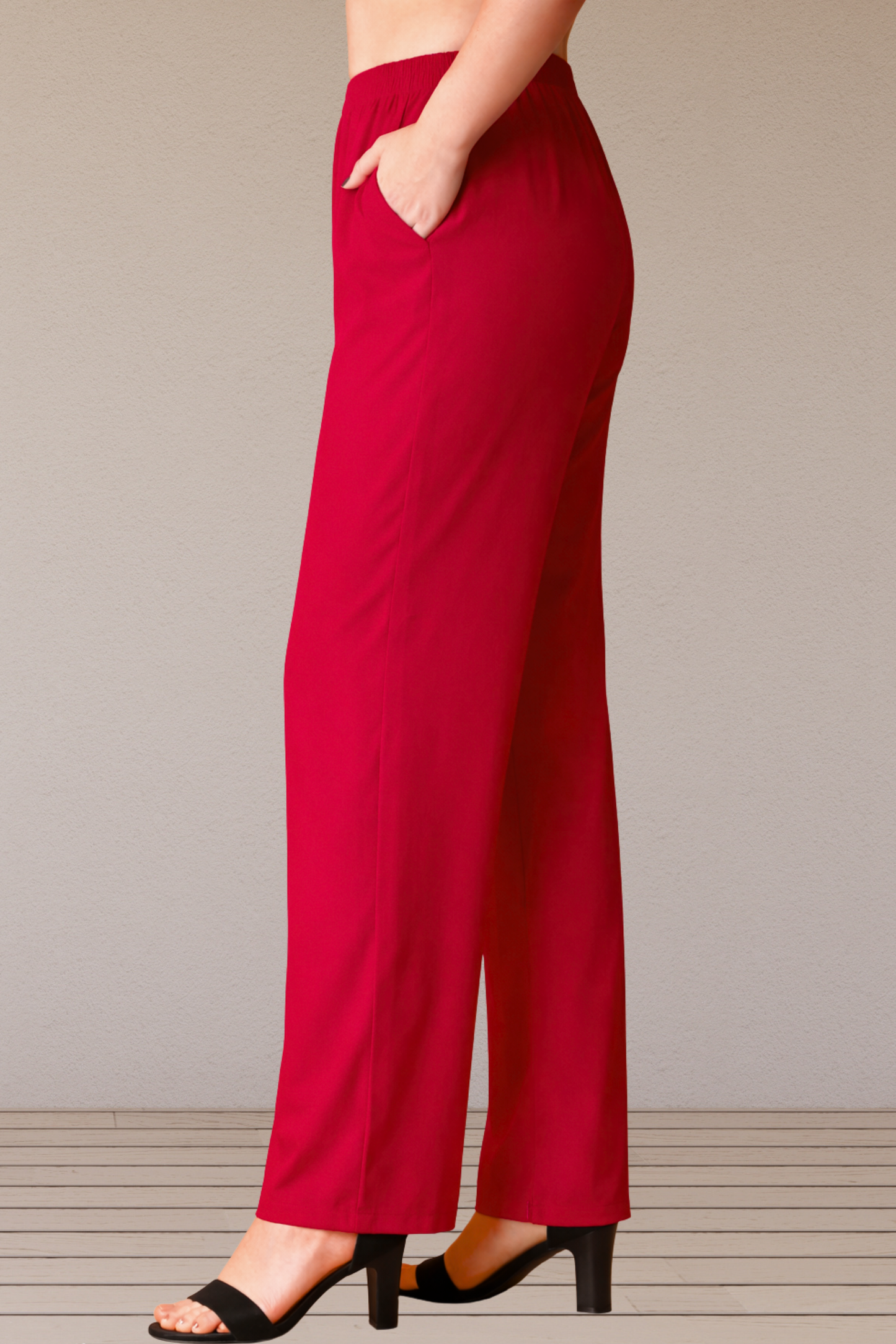 Red Rayon Kurti Pant