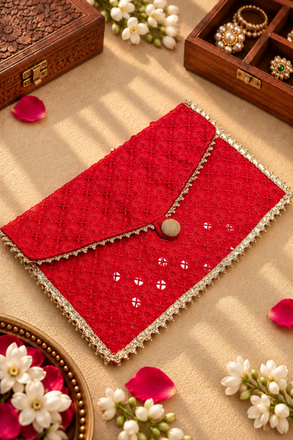 Regal Red Handcrafted Shagun Envelope