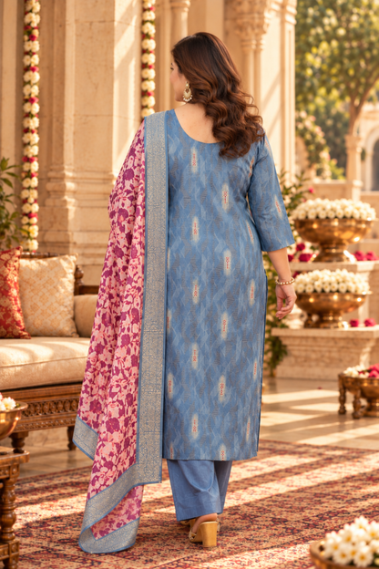 Reshami Saanjh Muslin Suit Set