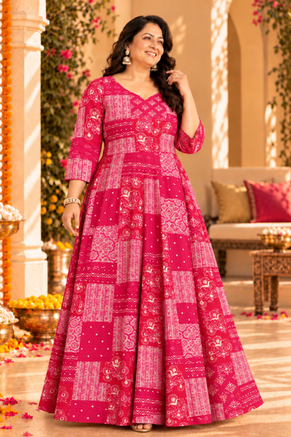Rosé Daydream Foiled Rayon Couple Outfit
