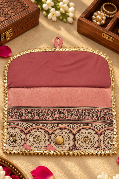 Rose Gold Handcrafted Shagun Envelope