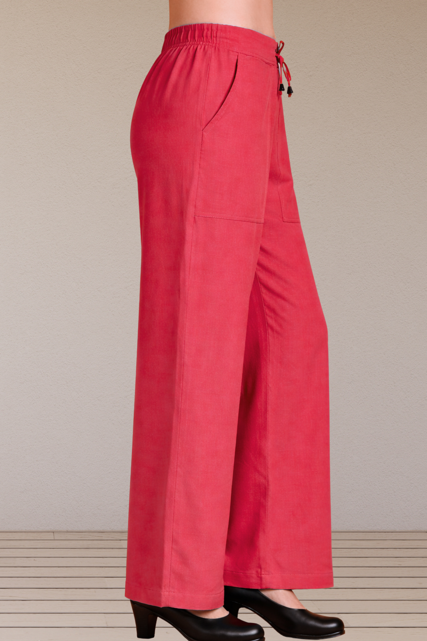 Rose Linen cotton Ease Pants
