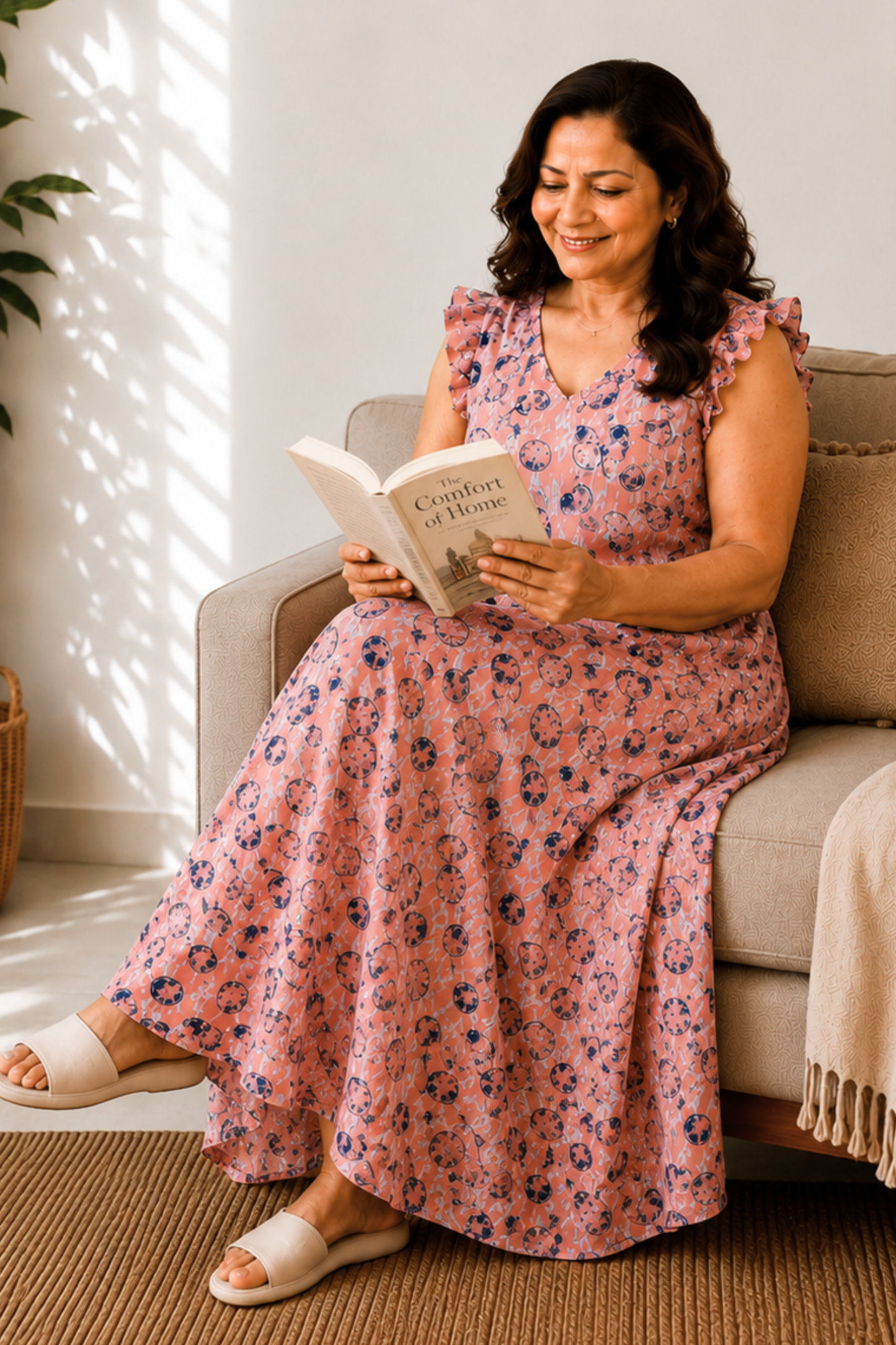 Rose Mirage Printed Night Gown