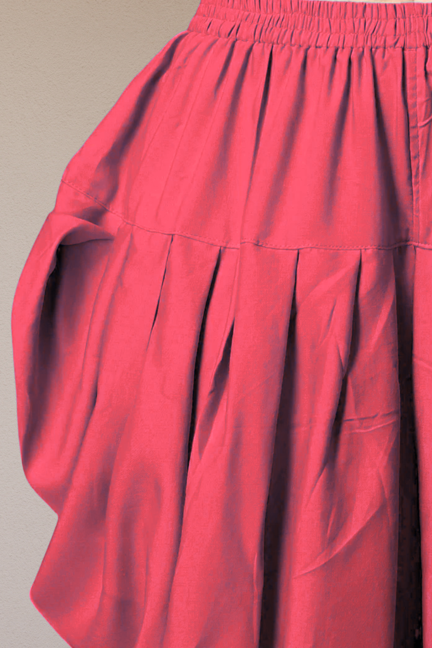 Rose Pink Belted Dhoti Salwar