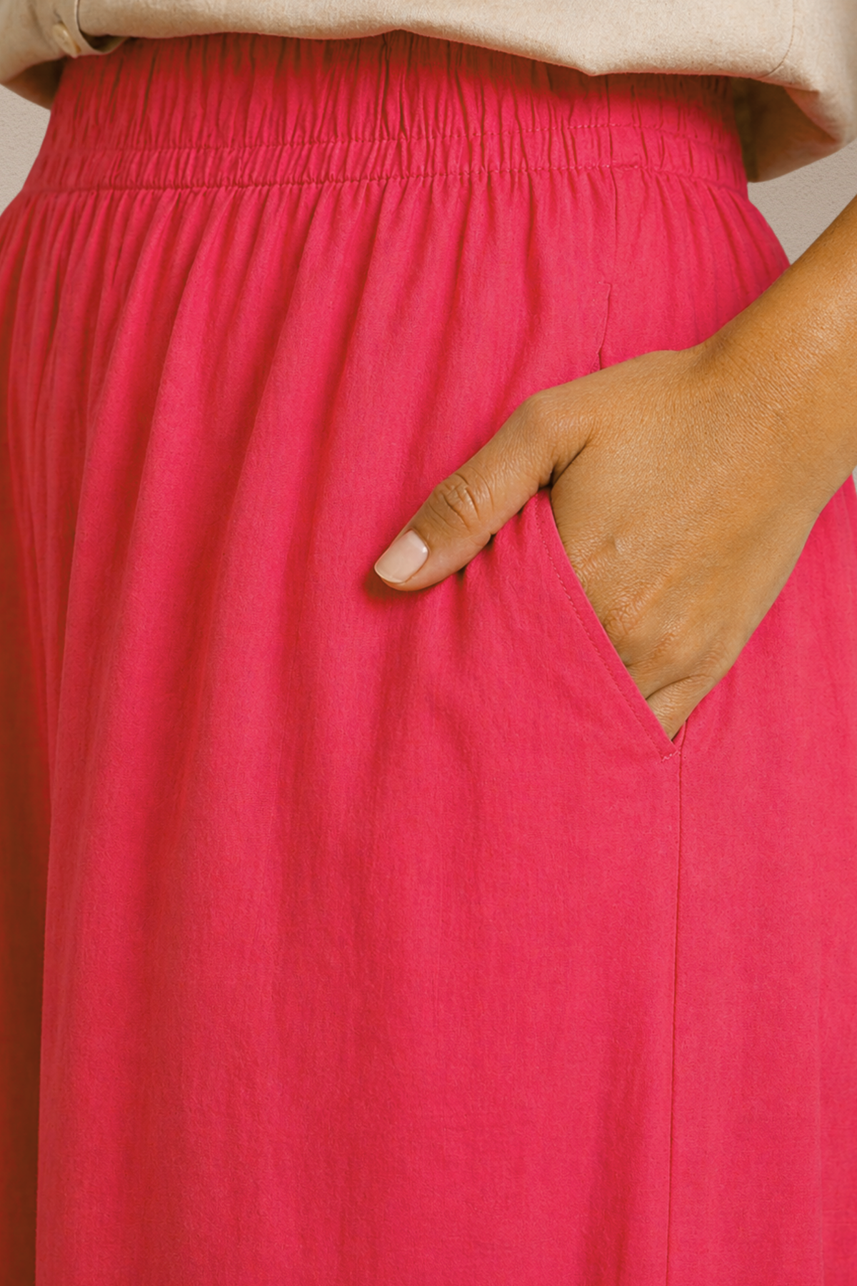 Rose Pink Cotton Afghani Pants