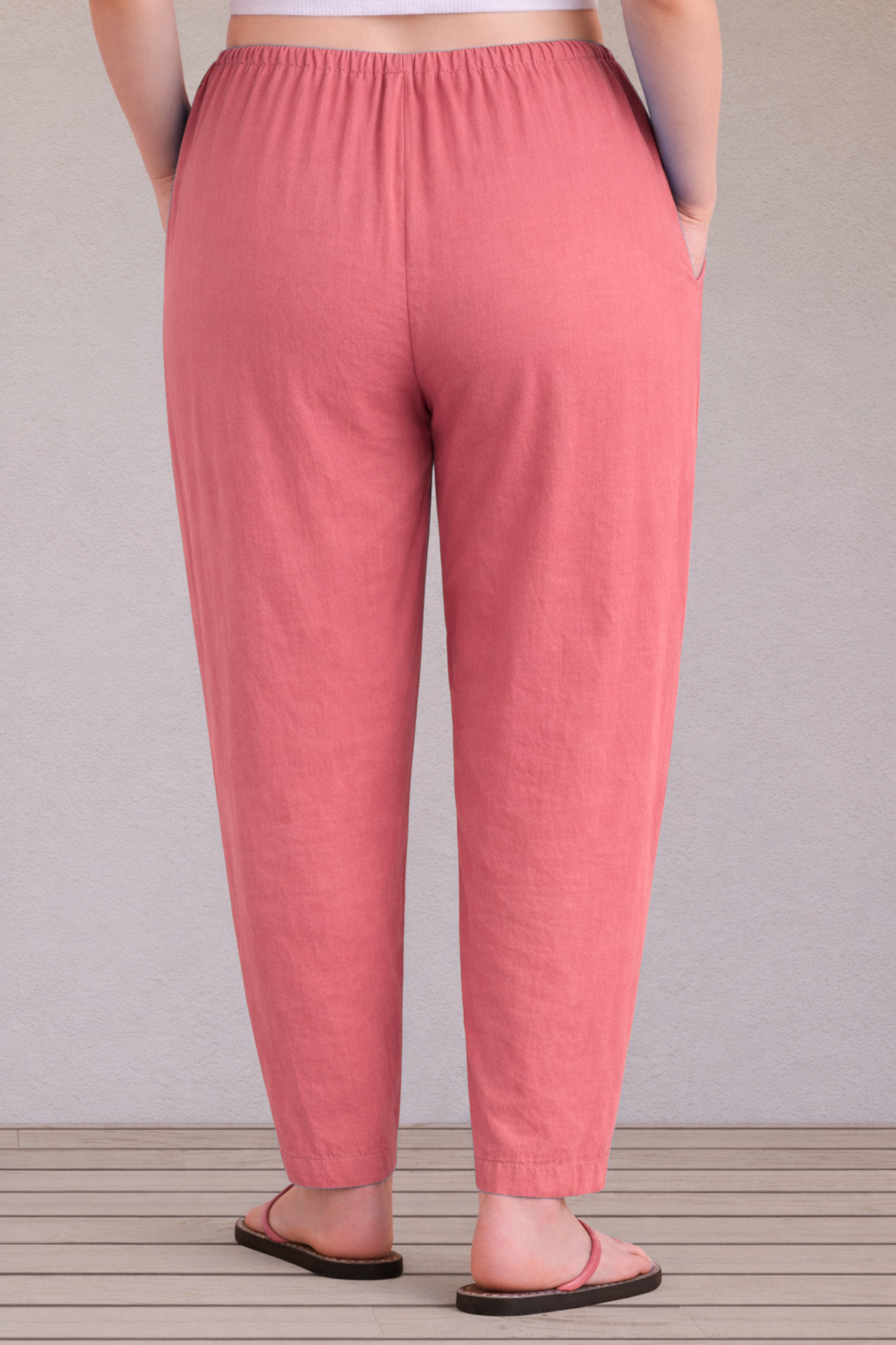 Rose Pink Easy Fit Cotton Maternity Salwar