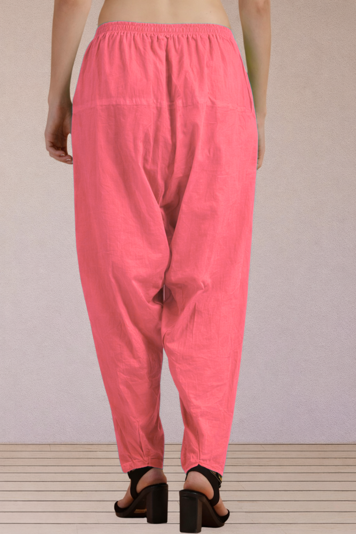 Rose Pink Easy Fit Cotton Salwar