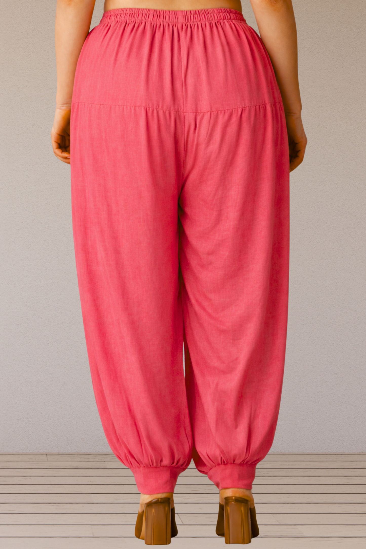 Rose Pink Rayon Afghani Salwar