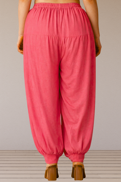 Rose Pink Rayon Afghani Salwar