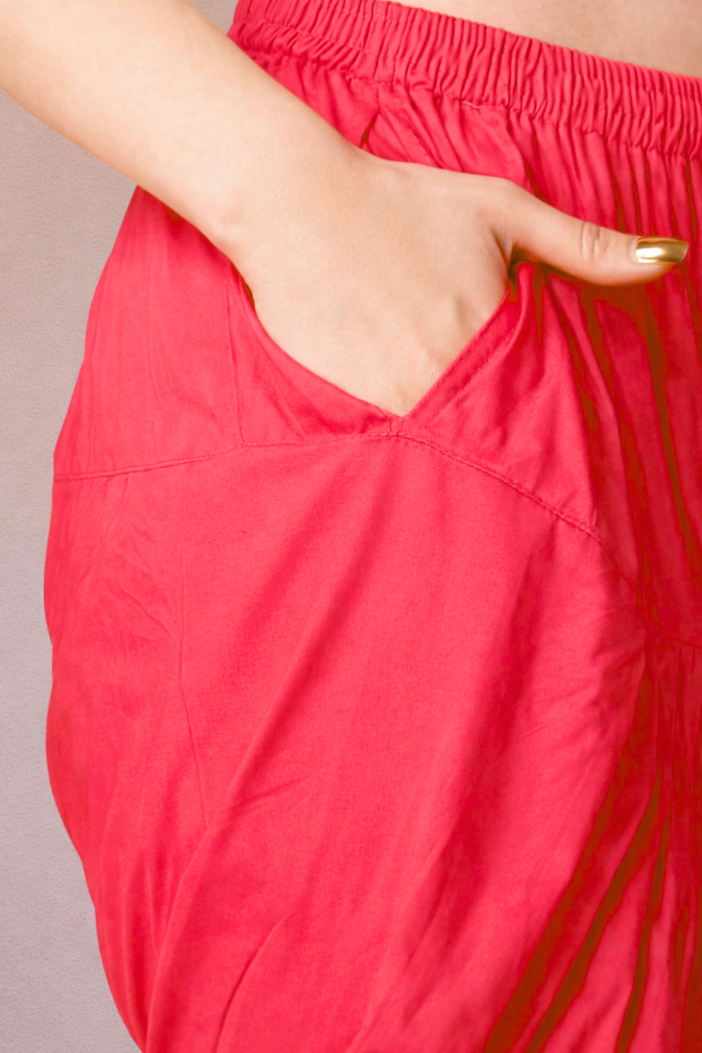 Rose Pink Rayon Patiala Salwar