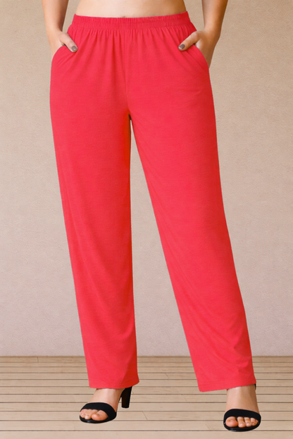 Rose Pink Rayon Kurti Pant