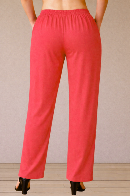Rose Pink Rayon Kurti Pant