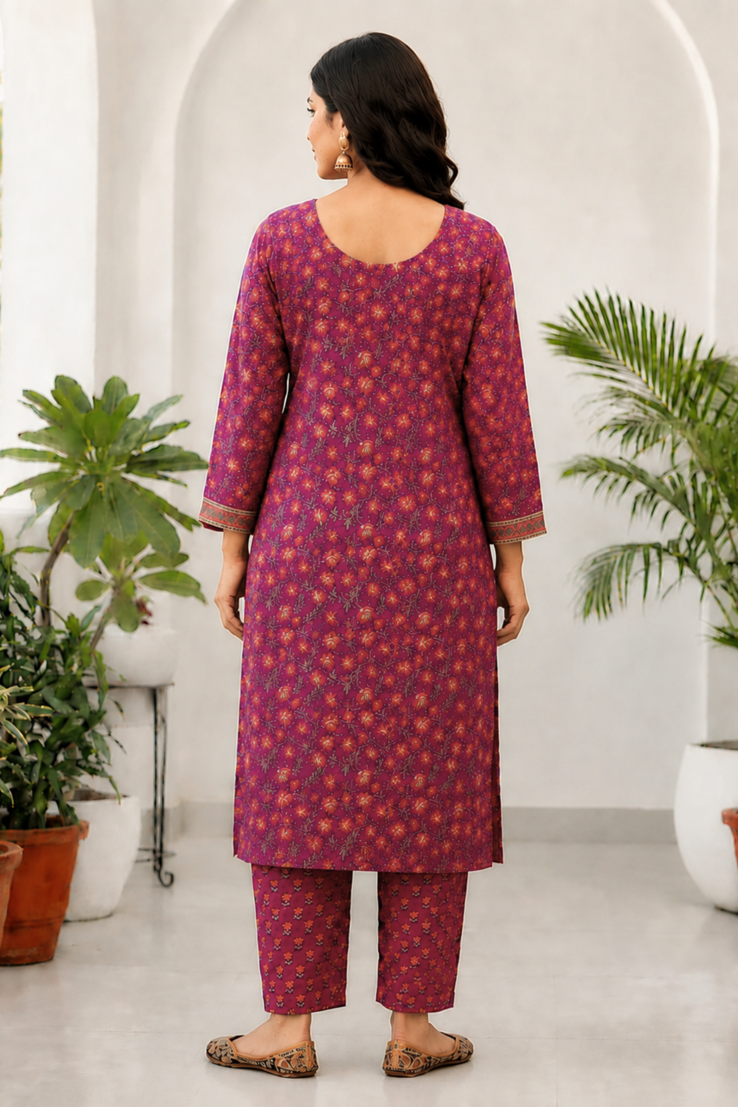 Sienna Grace Block Printed Cotton Suit