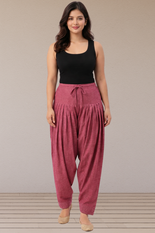 Rosewood Drape Pleated Salwar