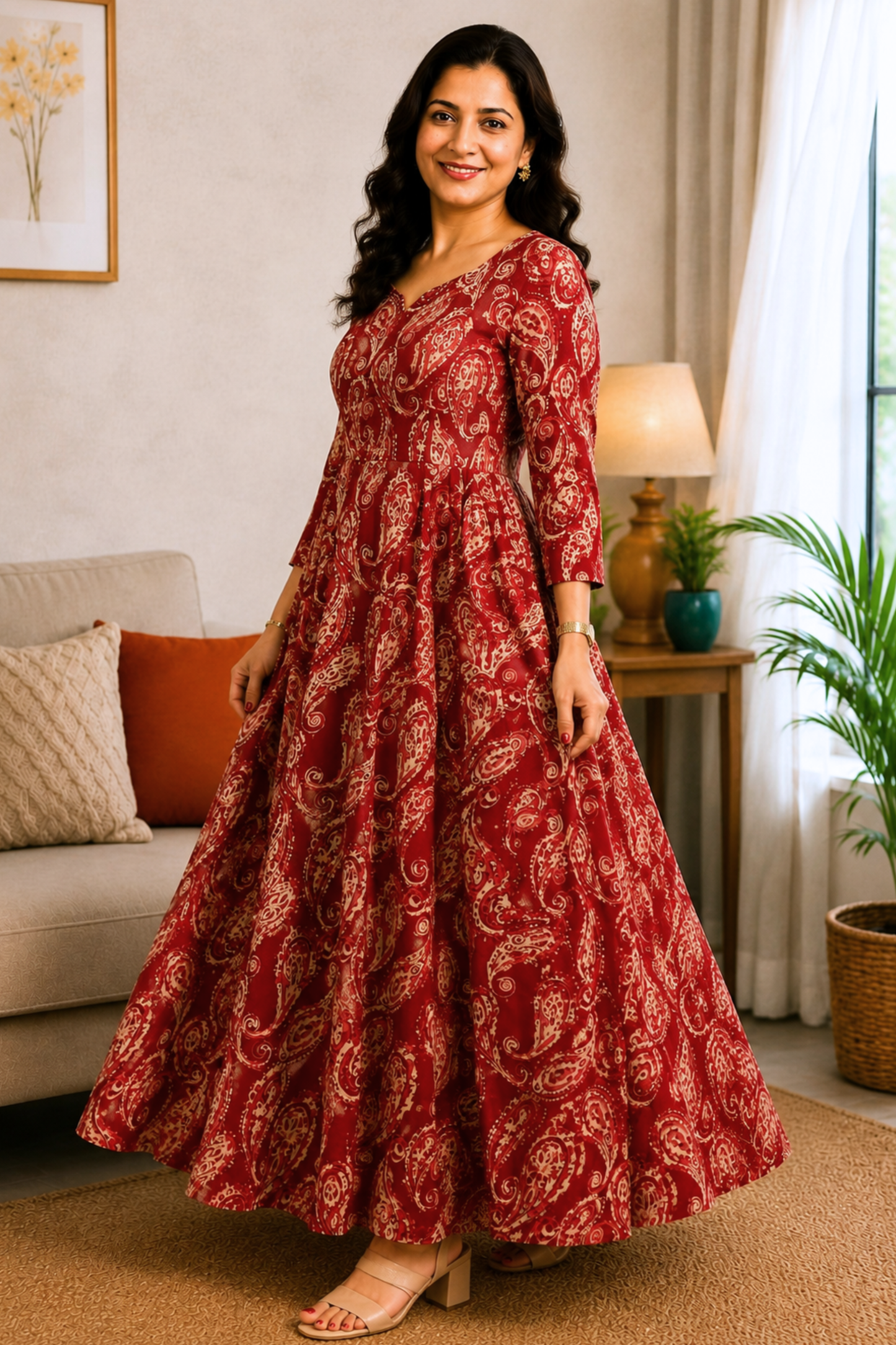 Rouge Reverie Summer Dress With Pockets