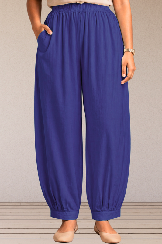 Royal Blue Cotton Afghani Pants