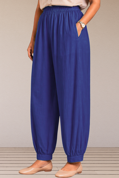 Royal Blue Cotton Afghani Pants