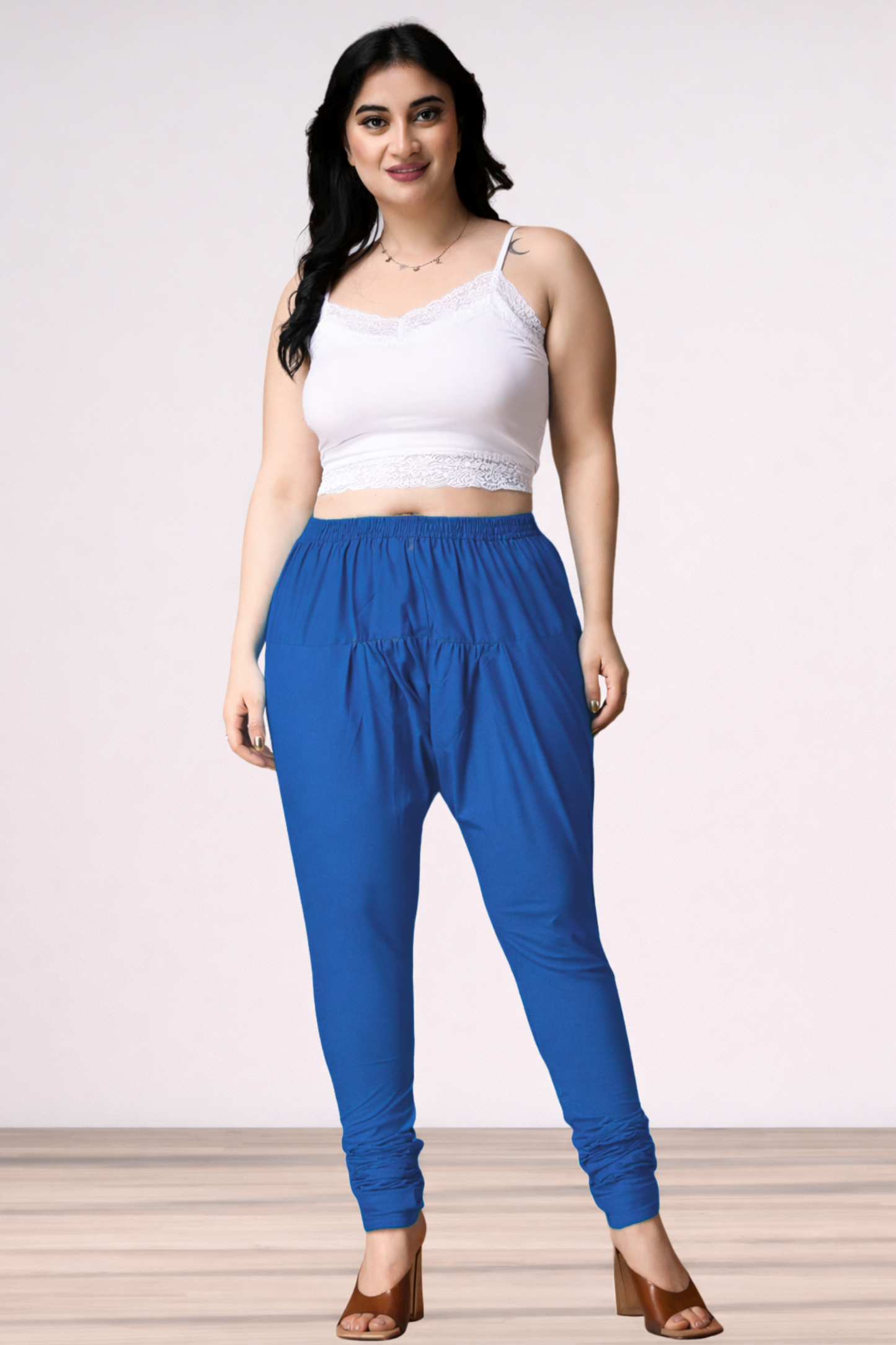 Royal Blue Rayon Churidar Pants