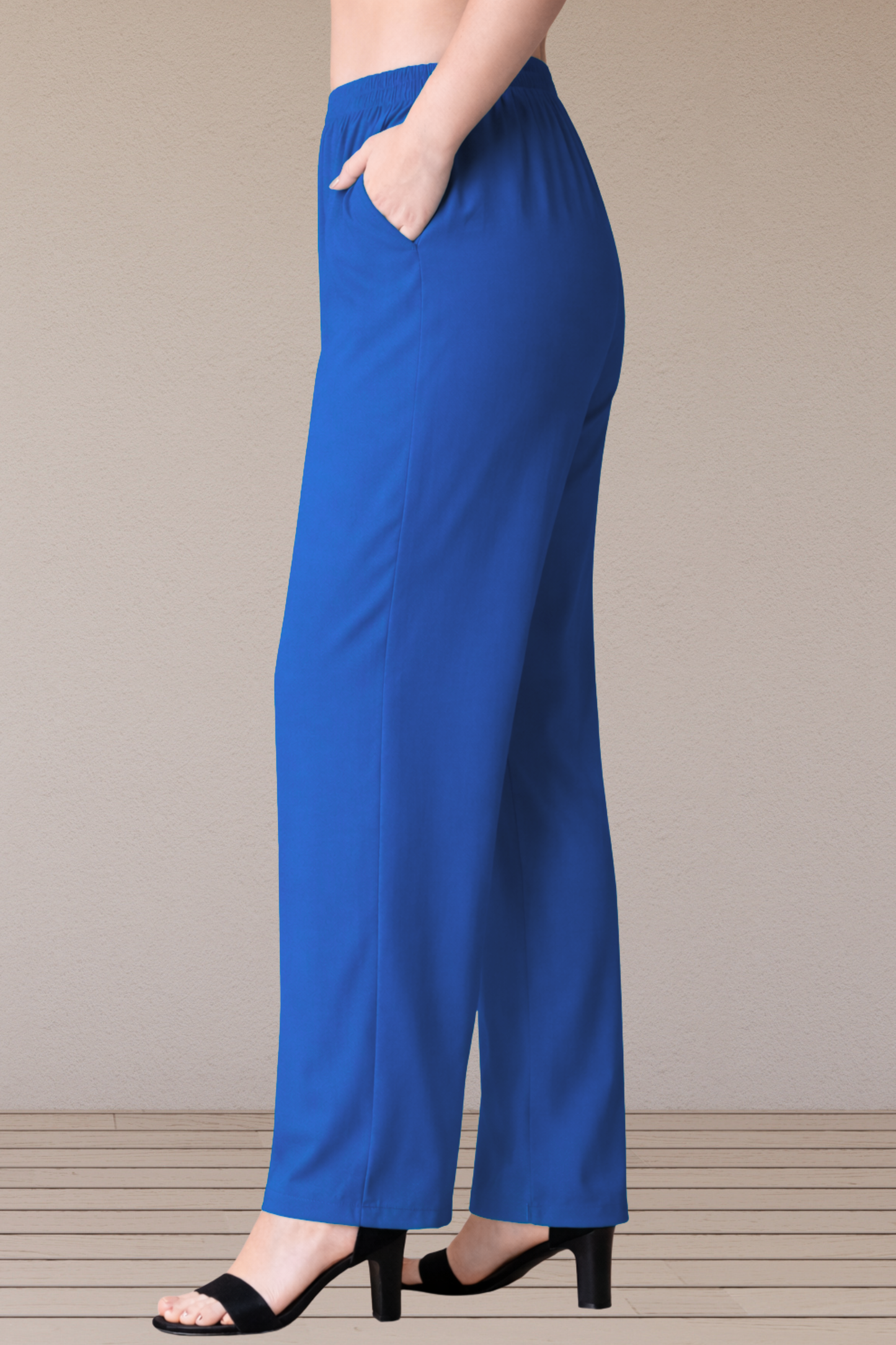 Royal Blue Rayon Kurti Pant