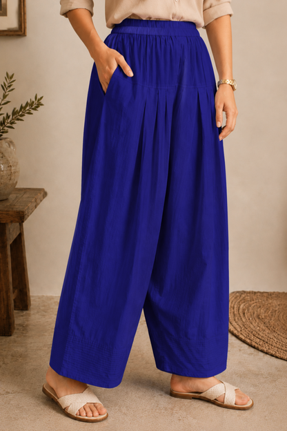 Royal Blue Cotton Farshi Salwar