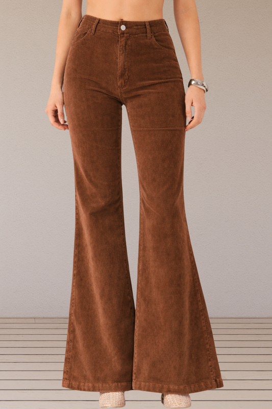 Rust Corduroy Bell Bottom