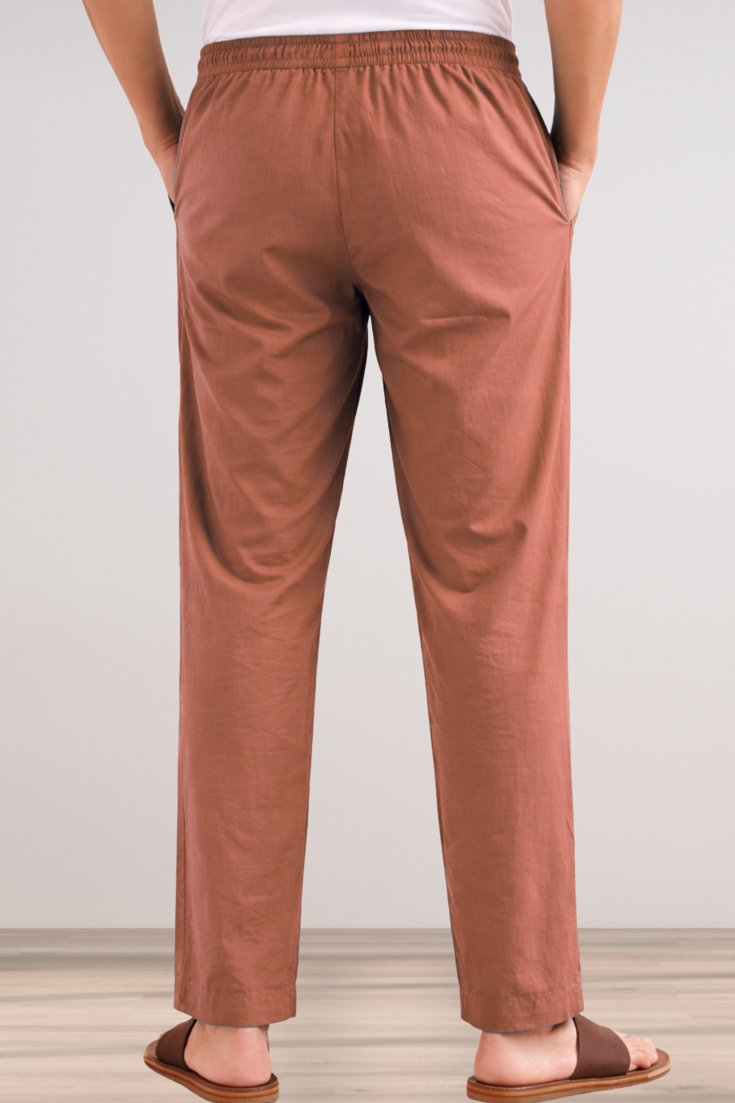Rust Cotton Pant Pajama