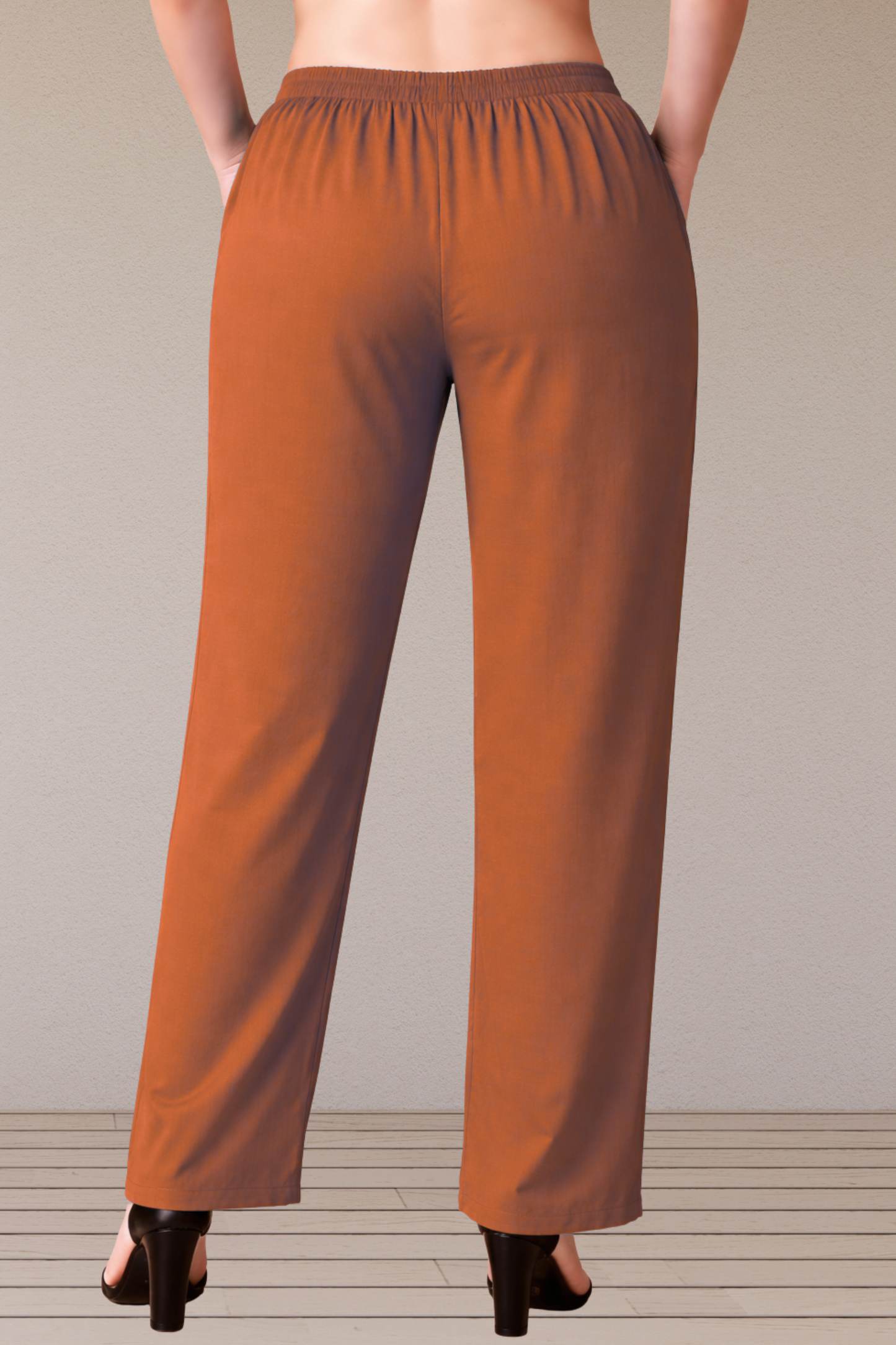 Rust Rayon Kurti Pant
