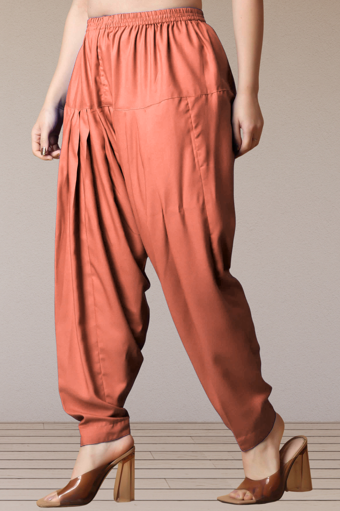 Brick Straight Rayon Salwar Pants