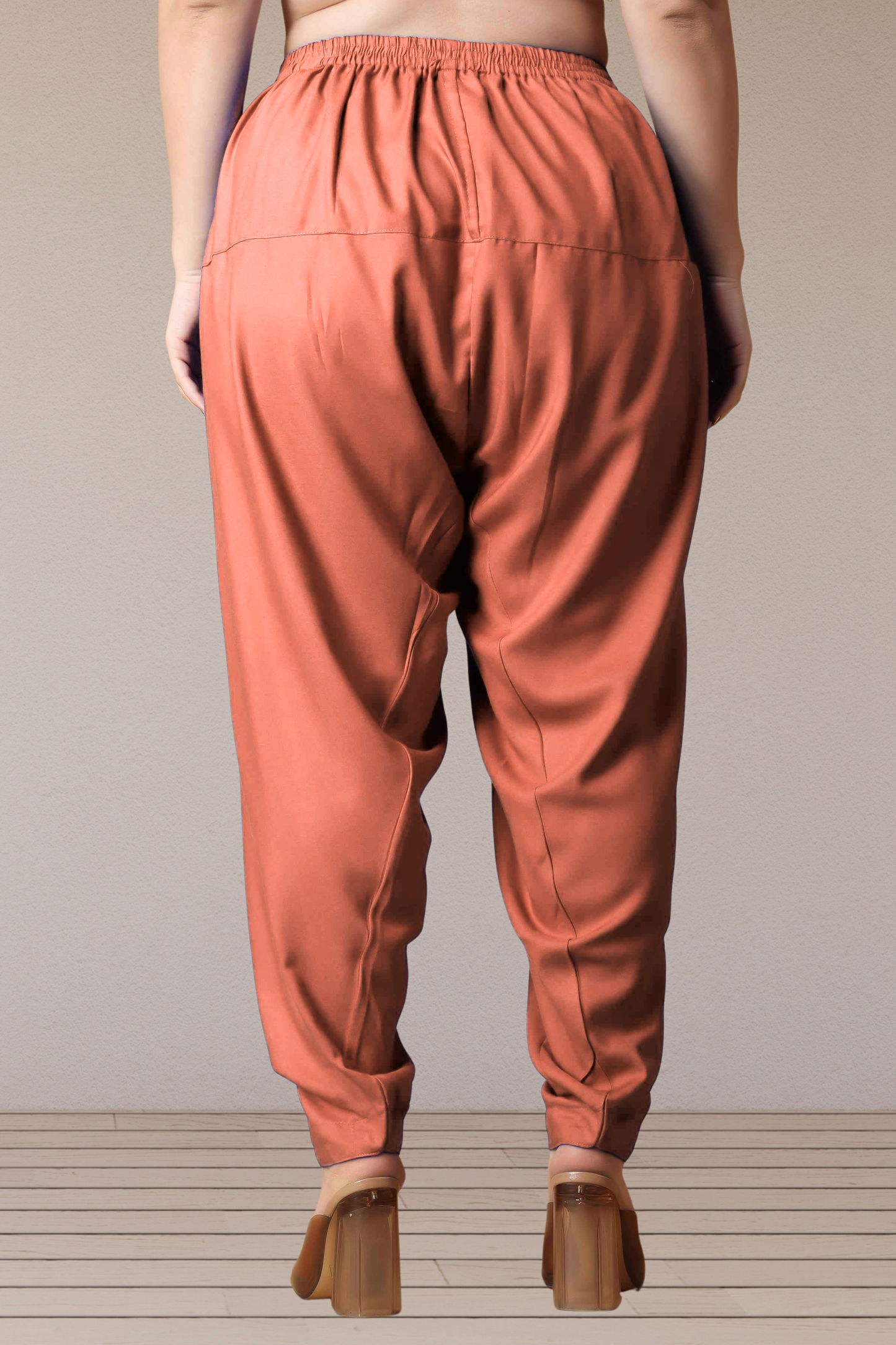 Brick Straight Rayon Salwar Pants