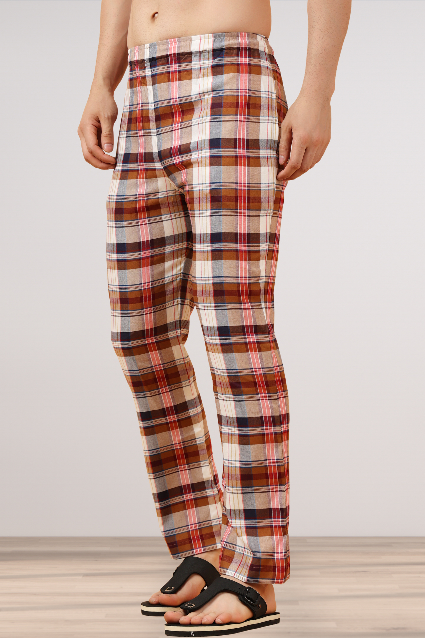 Rustic Brown Poplin Cotton Pajama