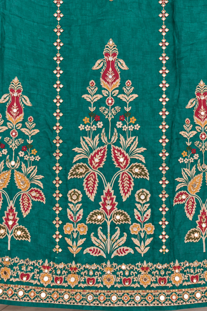 Saba Karachi Muslin Suit With Aari Work