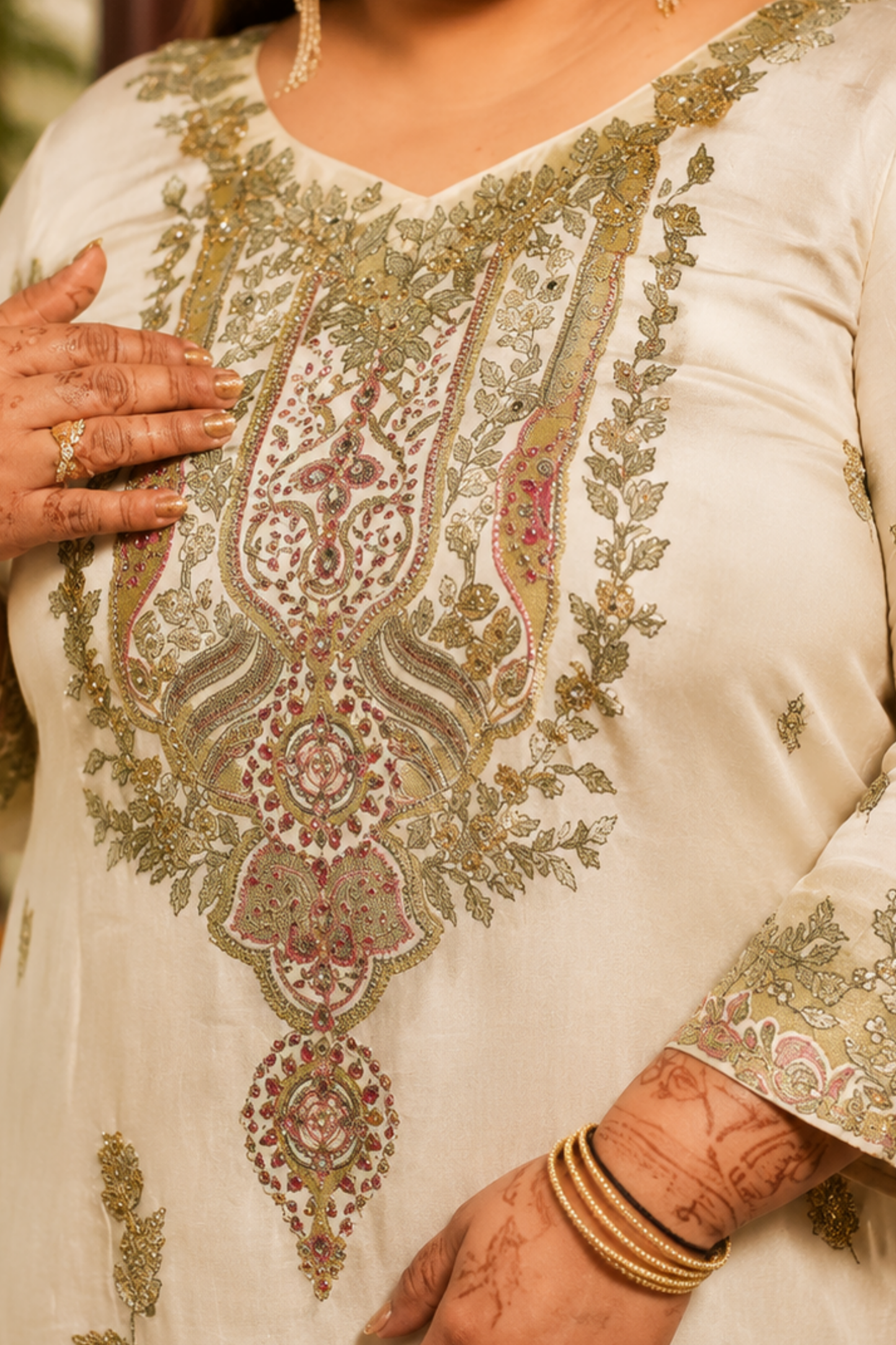 Sabaah Ombré Muslin with Aari Work