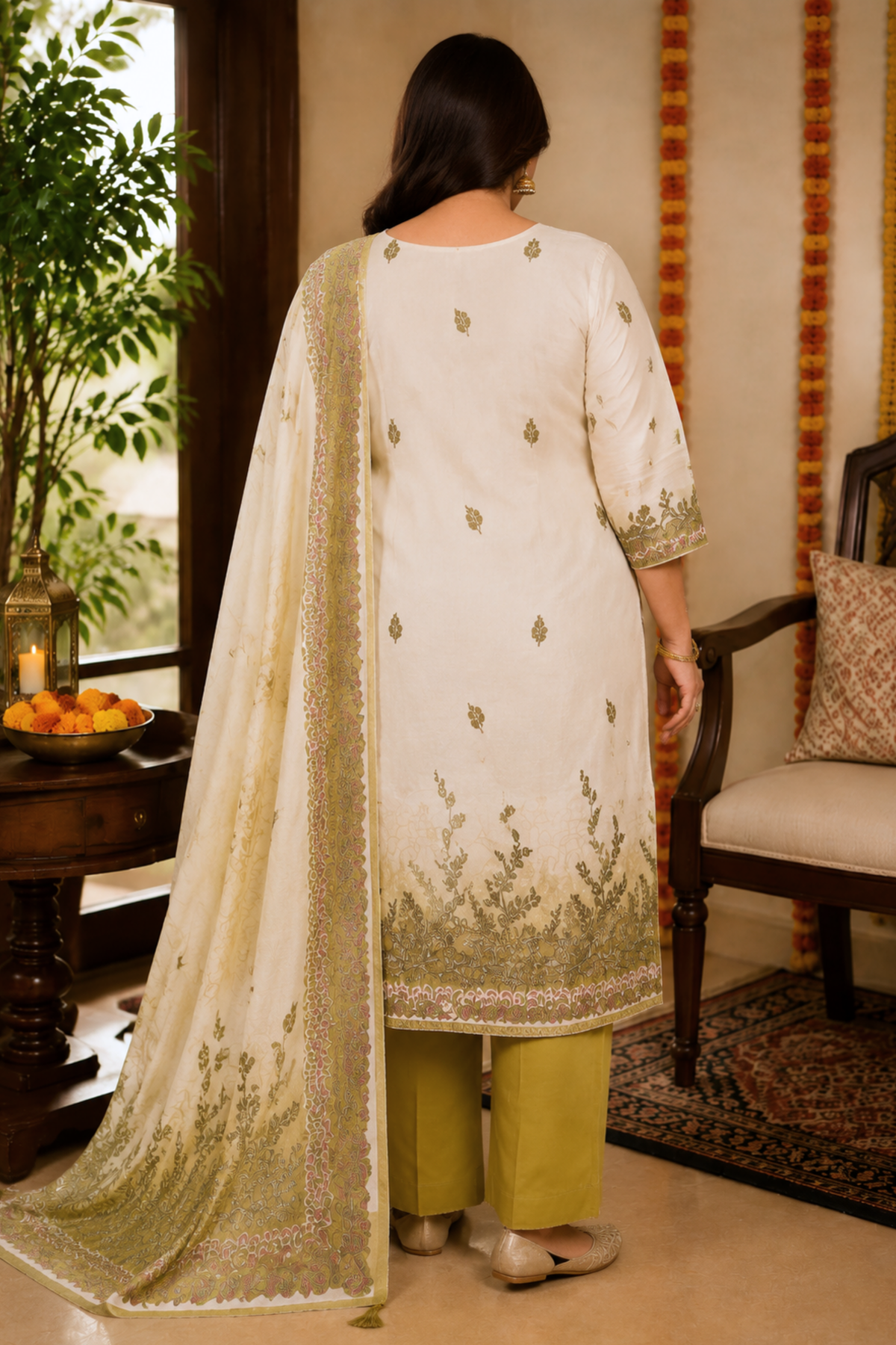 Sabaah Ombré Muslin with Aari Work