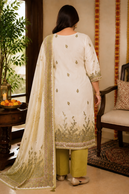 Sabaah Ombré Muslin with Aari Work