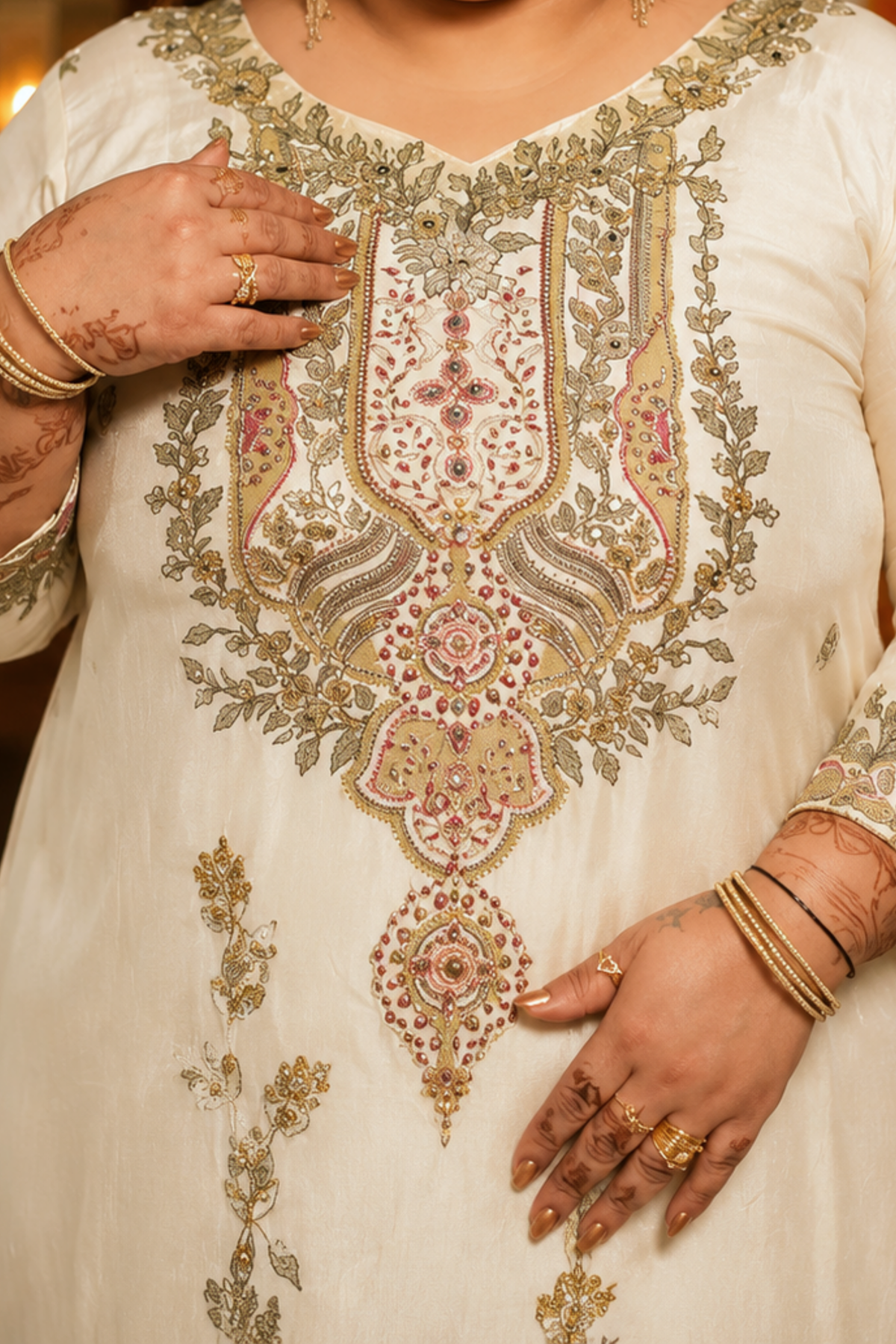Sabaah Ombré Muslin with Aari Work