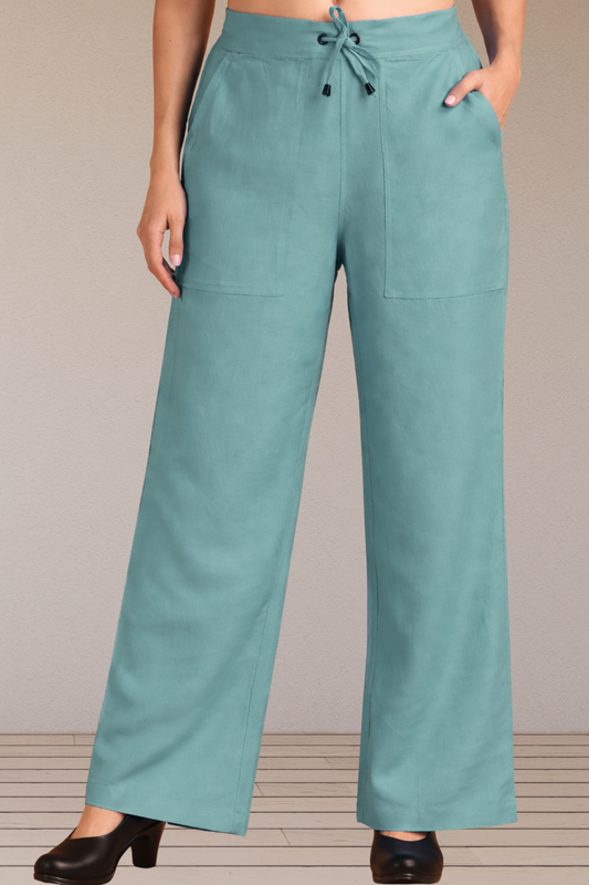 Sage Linen Cotton Ease Pants