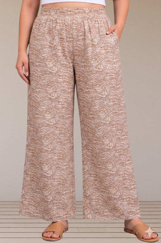 Sand Dune Cotton Palazzo Pant