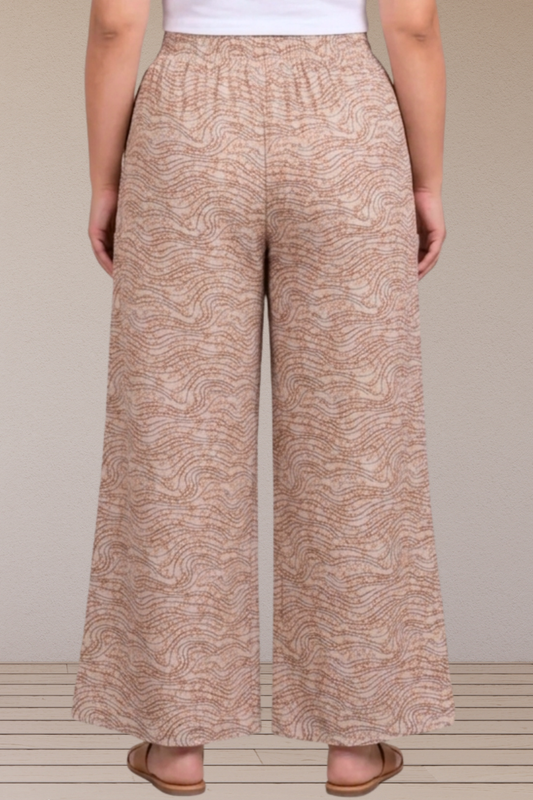 Sand Dune Cotton Palazzo Pant