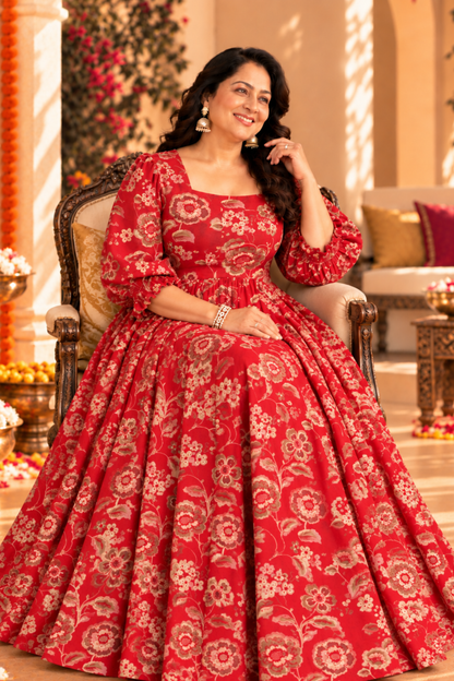 Scarlet Rose Foiled Dress With Pockets