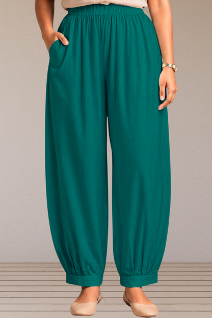 Sea Green Cotton Afghani Pants