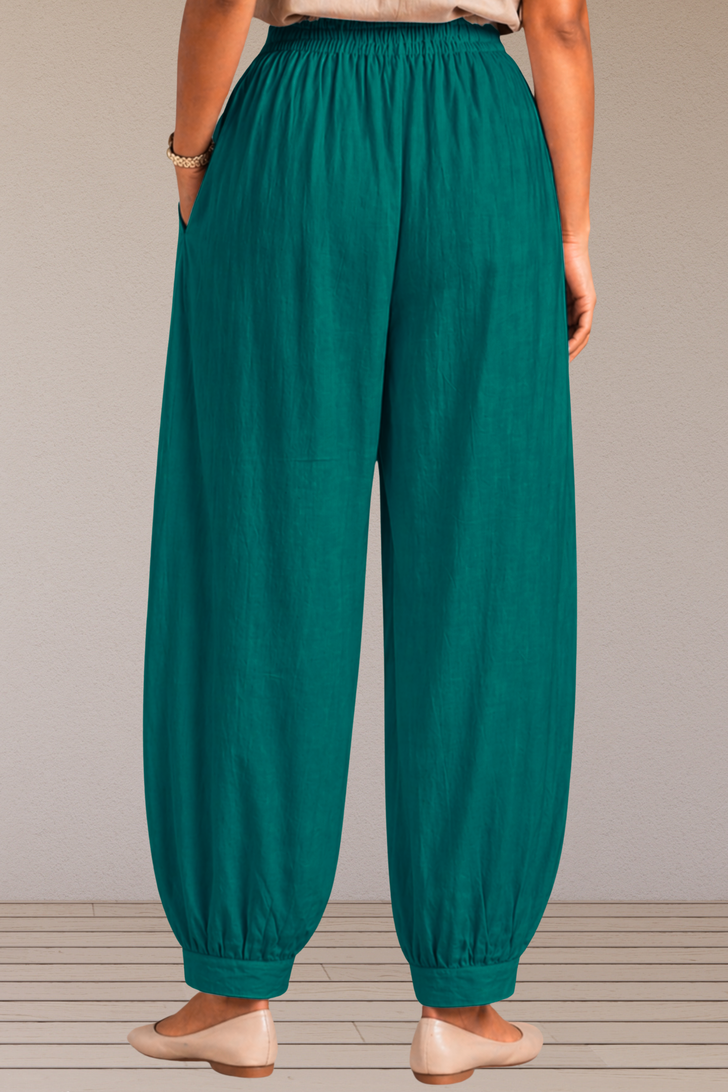 Sea Green Cotton Afghani Pants