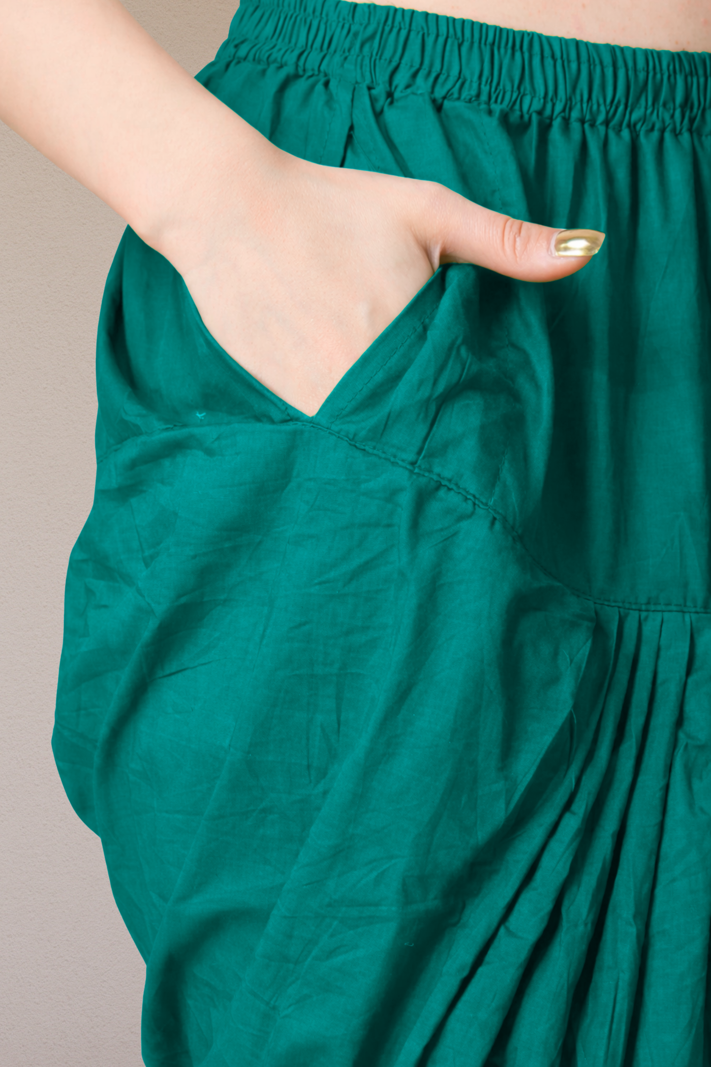 Sea Green Cotton Patiala Salwar