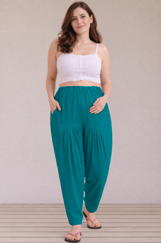 Sea Green Easy Fit Cotton Maternity Salwar