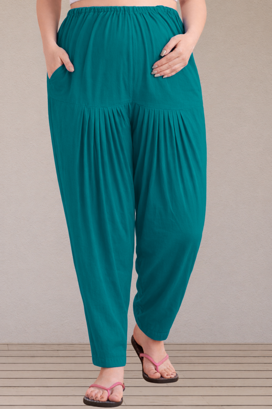 Sea Green Easy Fit Cotton Maternity Salwar