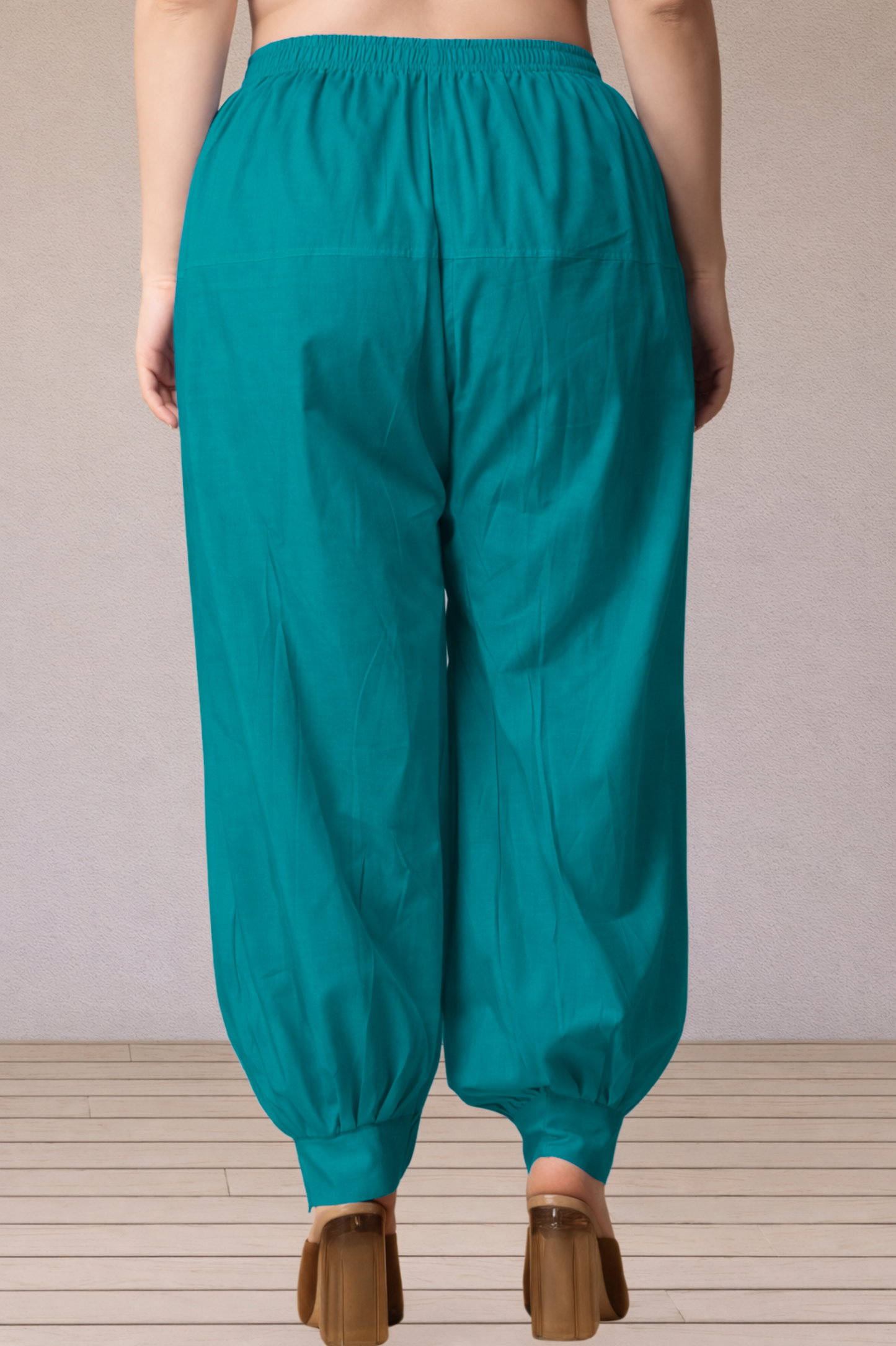 See Green Cotton Afghani Salwar