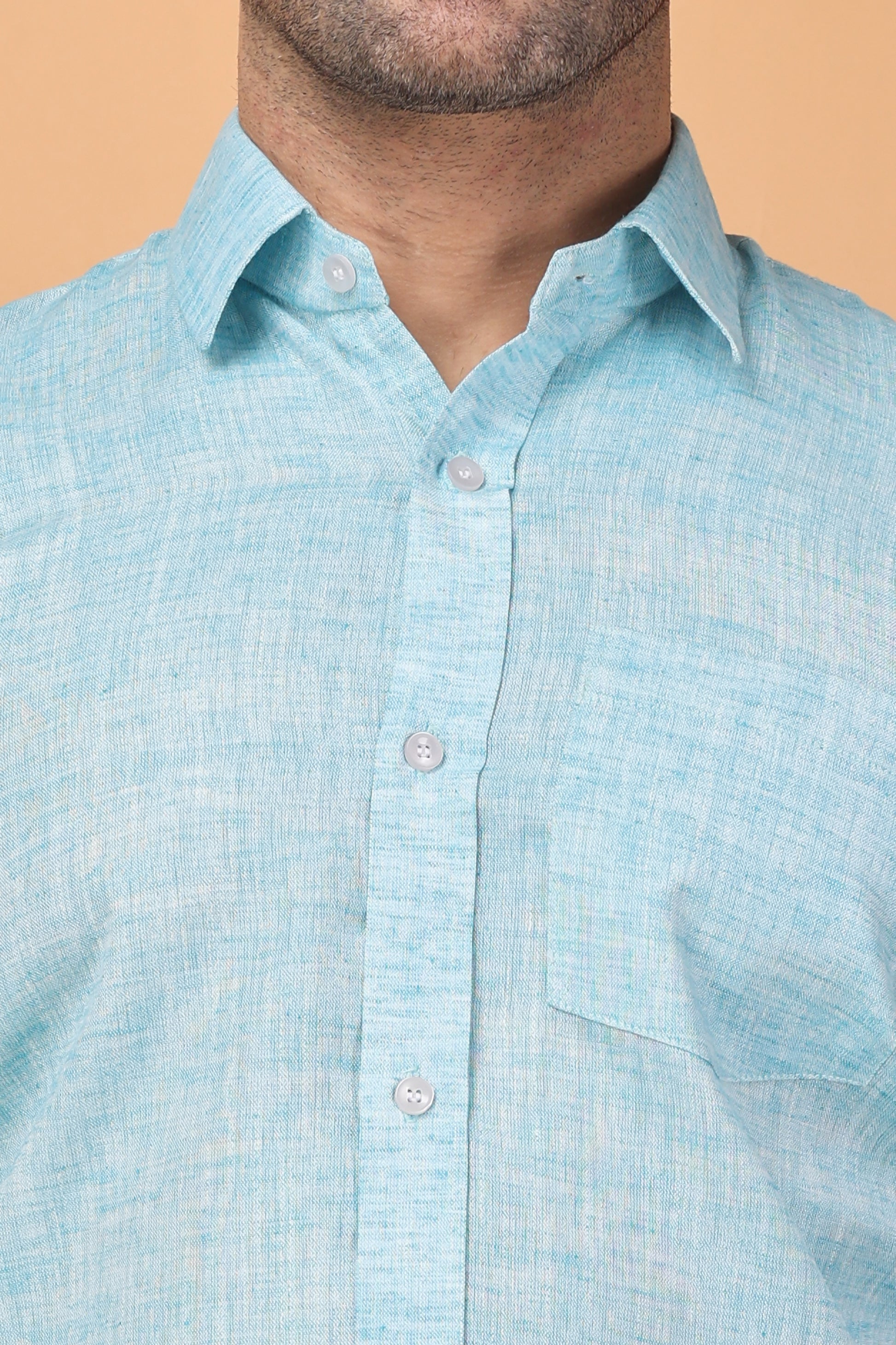 Light Blue Plus Size Shirts For Men