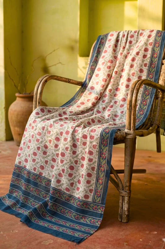 Serene White Cotton Dupatta