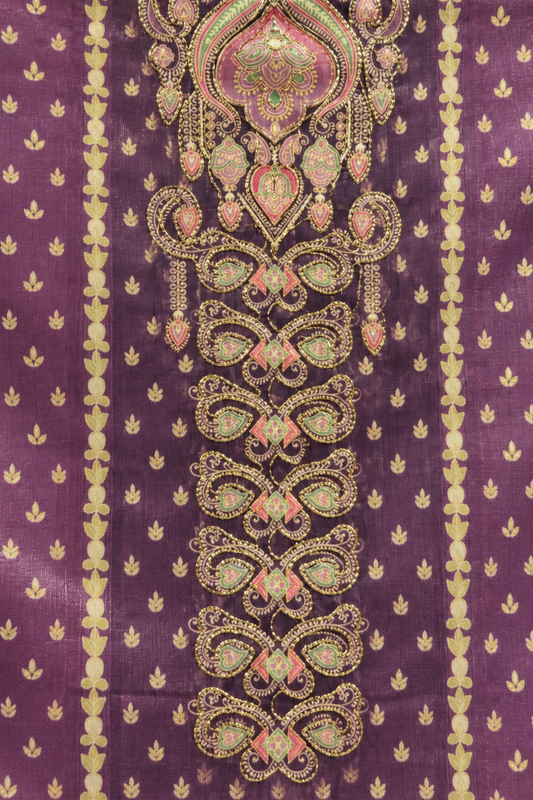 Shahi Jamun Fancy Suit With Aari Work